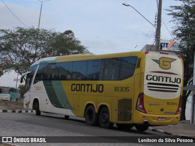 Empresa Gontijo de Transportes 18305 na cidade de Caruaru, Pernambuco, Brasil, por Lenilson da Silva Pessoa. ID da foto: 10679485.