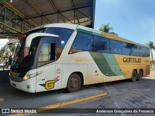 Empresa Gontijo de Transportes 18020 na cidade de Pontes e Lacerda, Mato Grosso, Brasil, por Anderson Gonçalves da Fonseca. Número da foto: #10679024.