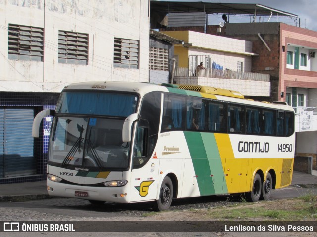 Empresa Gontijo de Transportes 14950 na cidade de Caruaru, Pernambuco, Brasil, por Lenilson da Silva Pessoa. ID da foto: 10679540.