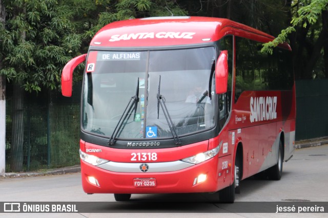 Viação Santa Cruz 21318 na cidade de São Paulo, São Paulo, Brasil, por jessé pereira. ID da foto: 10680456.