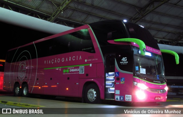 Viação Garcia 8505 na cidade de Marília, São Paulo, Brasil, por Vinicius de Oliveira Munhoz. ID da foto: 10681185.