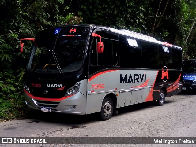 Marvi Fretamento e Turismo 7090 na cidade de Petrópolis, Rio de Janeiro, Brasil, por Wellington Freitas. Número da foto: #10681036.