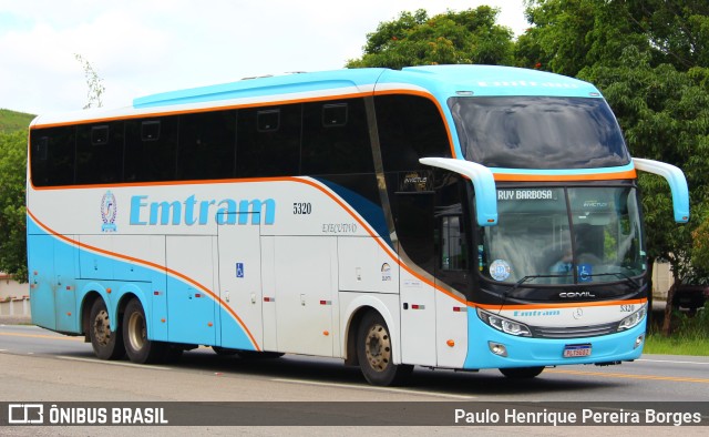 Emtram 5320 na cidade de Barra do Piraí, Rio de Janeiro, Brasil, por Paulo Henrique Pereira Borges. ID da foto: 10681033.