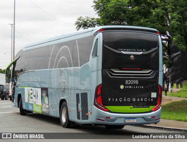 Viação Garcia 82098 na cidade de São Paulo, São Paulo, Brasil, por Luciano Ferreira da Silva. ID da foto: 10680325.