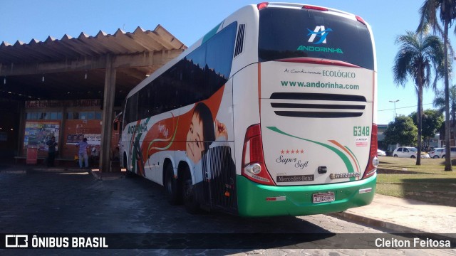 Empresa de Transportes Andorinha 6348 na cidade de Mineiros, Goiás, Brasil, por Cleiton Feitosa. ID da foto: 10680215.