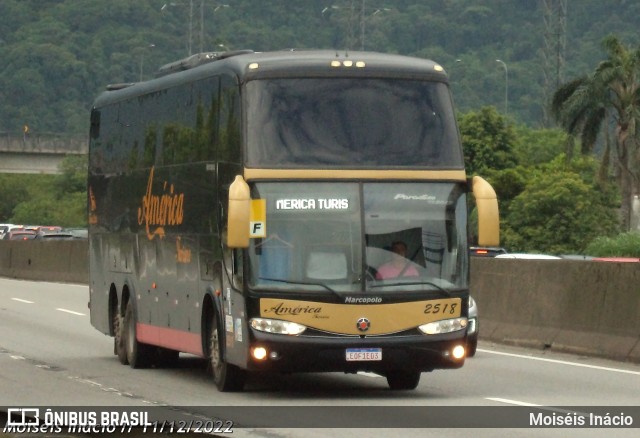 América Turismo 2518 na cidade de Cubatão, São Paulo, Brasil, por Moiséis Inácio. ID da foto: 10678924.