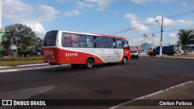 Viação Asa Verde 213110 na cidade de Rio Verde, Goiás, Brasil, por Cleiton Feitosa. Número da foto: #10680302.