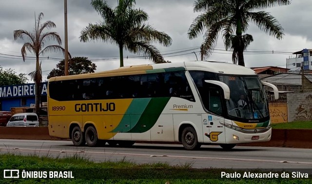 Empresa Gontijo de Transportes 18990 na cidade de Betim, Minas Gerais, Brasil, por Paulo Alexandre da Silva. ID da foto: 10680298.