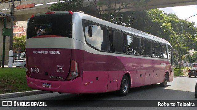 Juras Tur Transporte e Turismo Eireli 1020 na cidade de São Paulo, São Paulo, Brasil, por Roberto Teixeira. ID da foto: 10680090.