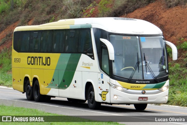 Empresa Gontijo de Transportes 18510 na cidade de Muriaé, Minas Gerais, Brasil, por Lucas Oliveira. ID da foto: 10680533.