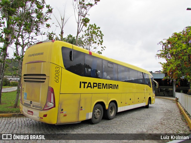 Viação Itapemirim 60083 na cidade de Juiz de Fora, Minas Gerais, Brasil, por Luiz Krolman. ID da foto: 10680486.