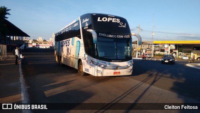 LopeSul Transportes - Lopes e Oliveira Transportes e Turismo - Lopes Sul 2080 na cidade de Rio Verde, Goiás, Brasil, por Cleiton Feitosa. Número da foto: #10680268.