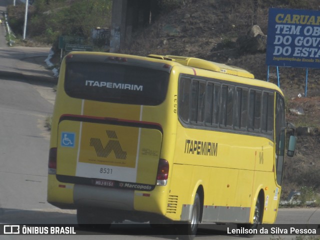 Viação Itapemirim 8531 na cidade de Caruaru, Pernambuco, Brasil, por Lenilson da Silva Pessoa. ID da foto: 10679813.