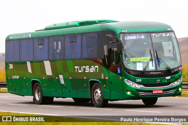 Tursan - Turismo Santo André 384 na cidade de Porto Real, Rio de Janeiro, Brasil, por Paulo Henrique Pereira Borges. Número da foto: #10622433.
