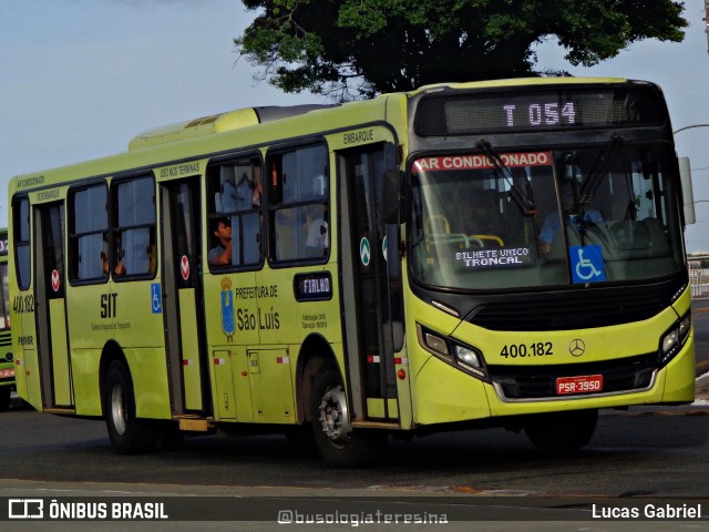 Viação Primor 400.182 na cidade de São Luís, Maranhão, Brasil, por Lucas Gabriel. ID da foto: 10623725.