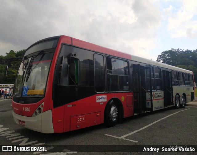 Express Transportes Urbanos Ltda 4 8980 na cidade de São Paulo, São Paulo, Brasil, por Andrey  Soares Vassão. ID da foto: 10623911.