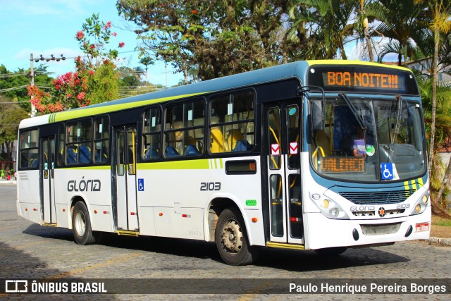 Expresso Glória 2103 na cidade de Valença, Rio de Janeiro, Brasil, por Paulo Henrique Pereira Borges. Número da foto: #10623028.