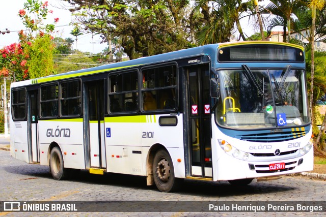 Expresso Glória 2101 na cidade de Valença, Rio de Janeiro, Brasil, por Paulo Henrique Pereira Borges. Número da foto: #10623002.