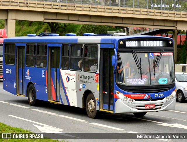 BB Transportes e Turismo 27.515 na cidade de Barueri, São Paulo, Brasil, por Michael  Alberto Vieira. Número da foto: #10682712.