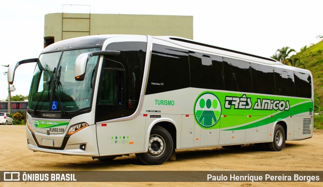 Turismo Três Amigos RJ 502.109 na cidade de Paracambi, Rio de Janeiro, Brasil, por Paulo Henrique Pereira Borges. ID da foto: 10684451.