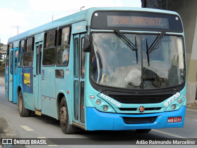 Viação Belo Monte Transportes Coletivos 97238 na cidade de Belo Horizonte, Minas Gerais, Brasil, por Adão Raimundo Marcelino. Número da foto: #10683999.