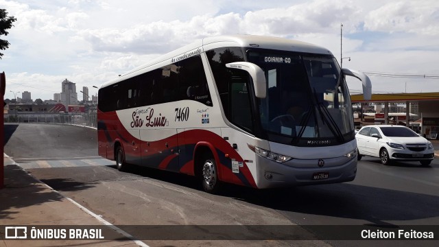 Expresso São Luiz 7460 na cidade de Rio Verde, Goiás, Brasil, por Cleiton Feitosa. ID da foto: 10681513.