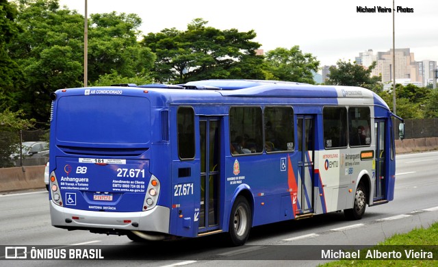 BB Transportes e Turismo 27.671 na cidade de Barueri, São Paulo, Brasil, por Michael  Alberto Vieira. Número da foto: #10682876.