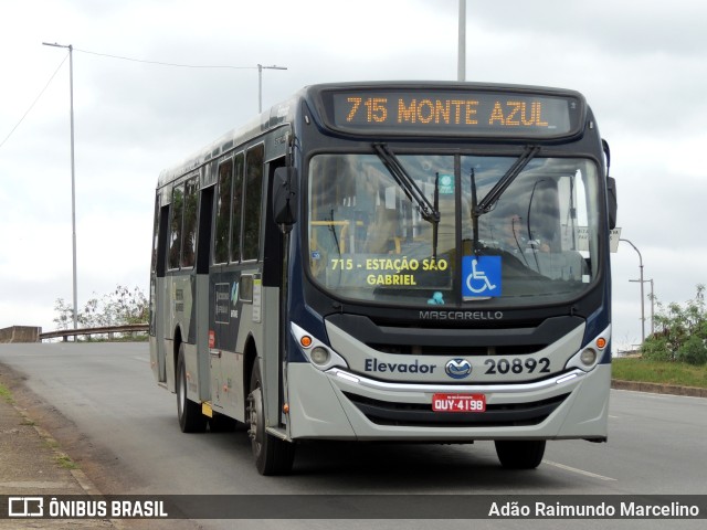 Viação Progresso 20892 na cidade de Belo Horizonte, Minas Gerais, Brasil, por Adão Raimundo Marcelino. ID da foto: 10684265.