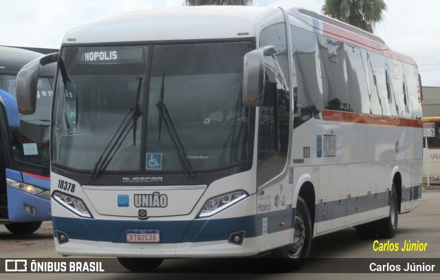 Expresso União 10378 na cidade de Goiânia, Goiás, Brasil, por Carlos Júnior. ID da foto: 10684772.