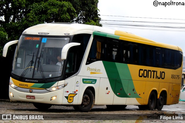 Empresa Gontijo de Transportes 18075 na cidade de Vitória da Conquista, Bahia, Brasil, por Filipe Lima. ID da foto: 10684933.