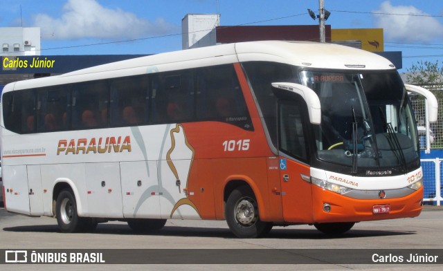 Viação Paraúna 1015 na cidade de Goiânia, Goiás, Brasil, por Carlos Júnior. ID da foto: 10684796.