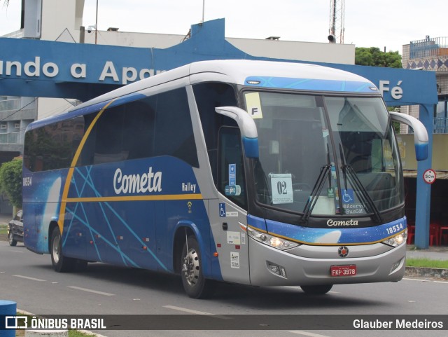 Viação Cometa 18534 na cidade de Aparecida, São Paulo, Brasil, por Glauber Medeiros. ID da foto: 10684888.