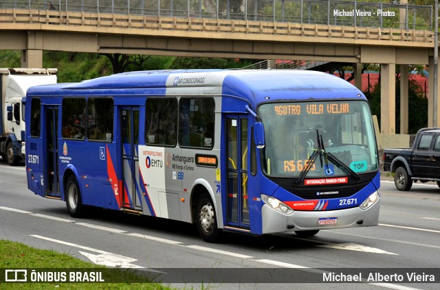 BB Transportes e Turismo 27.671 na cidade de Barueri, São Paulo, Brasil, por Michael  Alberto Vieira. ID da foto: 10682861.