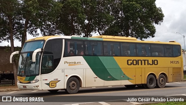 Empresa Gontijo de Transportes 14725 na cidade de Leopoldina, Minas Gerais, Brasil, por Júlio César Paixão Lacerda. ID da foto: 10684428.