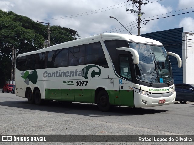Viação Continental de Transportes 1077 na cidade de São Paulo, São Paulo, Brasil, por Rafael Lopes de Oliveira. Número da foto: #10683659.