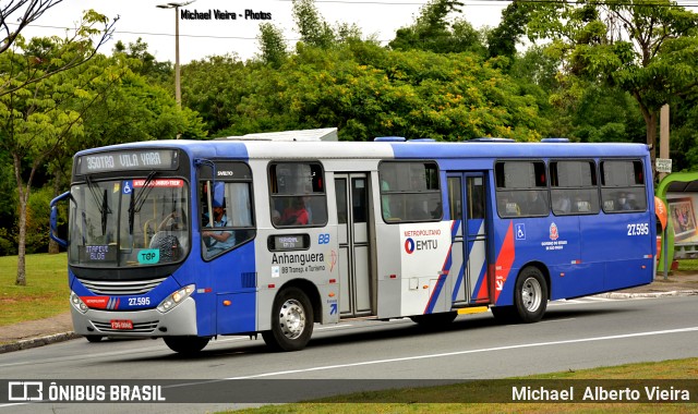 BB Transportes e Turismo 27.595 na cidade de Barueri, São Paulo, Brasil, por Michael  Alberto Vieira. ID da foto: 10682784.