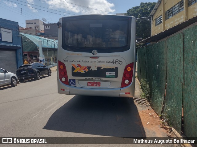 Nossa Senhora de Fátima Auto Ônibus 465 na cidade de Bragança Paulista, São Paulo, Brasil, por Matheus Augusto Balthazar. Número da foto: #10682884.