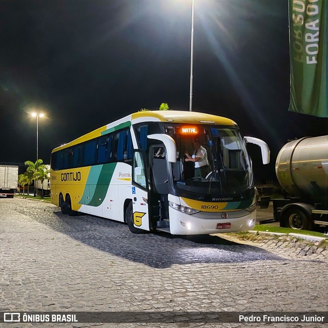 Empresa Gontijo de Transportes 18690 na cidade de Escada, Pernambuco, Brasil, por Pedro Francisco Junior. Número da foto: #10682075.