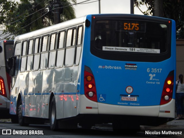 Viação Paratodos > São Jorge > Metropolitana São Paulo > Mobibrasil 6 3517 na cidade de São Paulo, São Paulo, Brasil, por Nicolas Matheusz. ID da foto: 10683315.