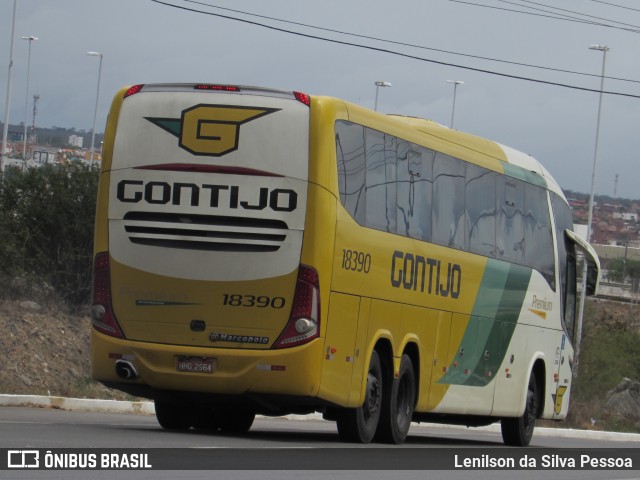 Empresa Gontijo de Transportes 18390 na cidade de Caruaru, Pernambuco, Brasil, por Lenilson da Silva Pessoa. ID da foto: 10682465.