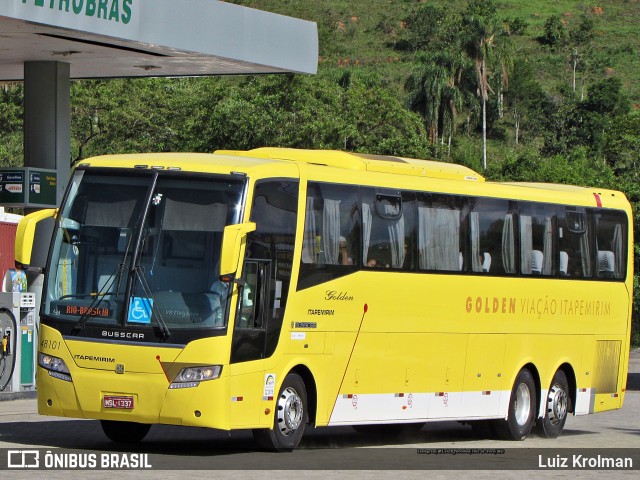 Viação Itapemirim 48101 na cidade de Juiz de Fora, Minas Gerais, Brasil, por Luiz Krolman. Número da foto: #10684227.