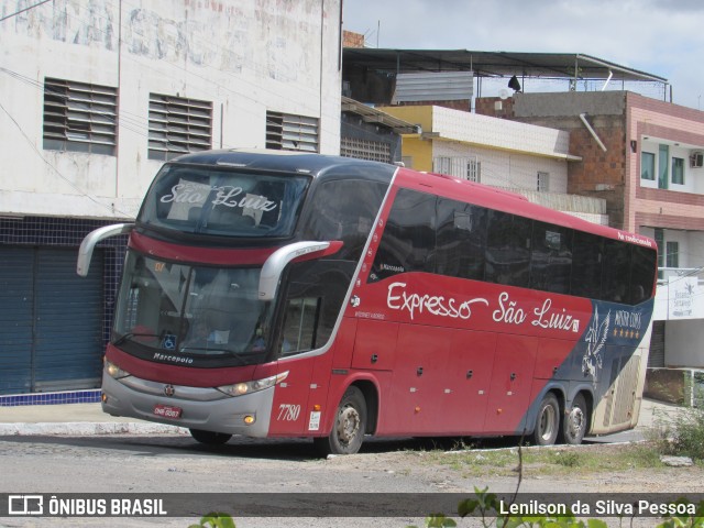 Expresso São Luiz 7780 na cidade de Caruaru, Pernambuco, Brasil, por Lenilson da Silva Pessoa. ID da foto: 10682511.