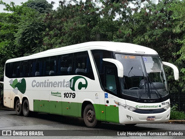 Viação Continental de Transportes 1079 na cidade de São Paulo, São Paulo, Brasil, por Luiz Henrique Fornazari Toledo. ID da foto: 10686960.