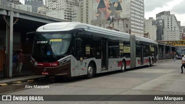 Viação Campo Belo 7 1178 na cidade de São Paulo, São Paulo, Brasil, por Alex Marques. ID da foto: 10687390.