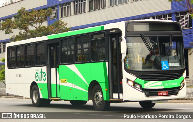 Viação Elite RJ 176.031 na cidade de Volta Redonda, Rio de Janeiro, Brasil, por Paulo Henrique Pereira Borges. Número da foto: #10685989.