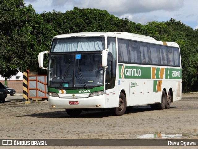 Empresa Gontijo de Transportes 21040 na cidade de Vitória da Conquista, Bahia, Brasil, por Rava Ogawa. ID da foto: 10686018.