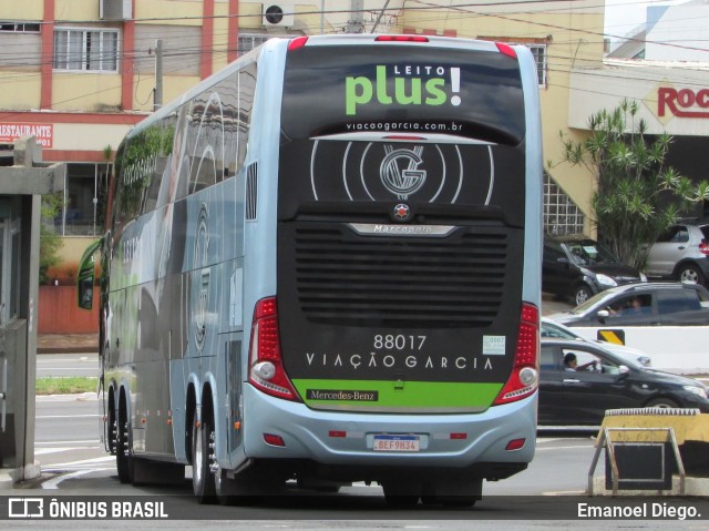 Viação Garcia 88017 na cidade de Londrina, Paraná, Brasil, por Emanoel Diego.. Número da foto: #10687031.