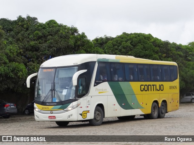 Empresa Gontijo de Transportes 18905 na cidade de Vitória da Conquista, Bahia, Brasil, por Rava Ogawa. ID da foto: 10686288.