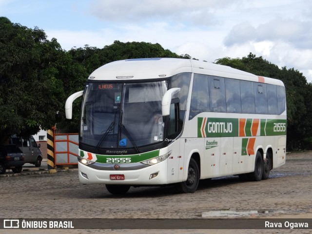 Empresa Gontijo de Transportes 21555 na cidade de Vitória da Conquista, Bahia, Brasil, por Rava Ogawa. ID da foto: 10686020.