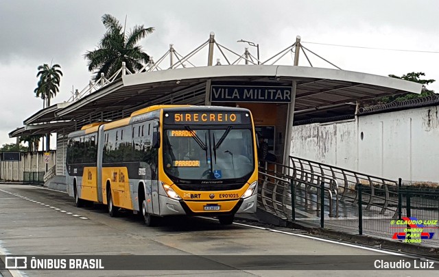 Mobi Rio E901025 na cidade de Rio de Janeiro, Rio de Janeiro, Brasil, por Claudio Luiz. Número da foto: #10686796.